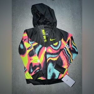 Nike Black and Neon Graphic Jacket